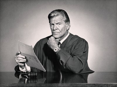 Black and white portrait of a judge by Unbekannt Unbekannt